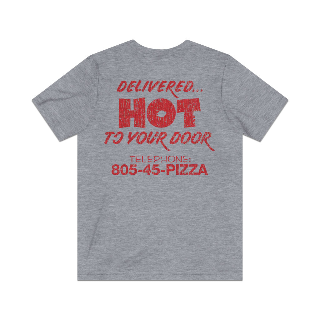 Surfer Boy Pizza 1986 F/B Vintage Men's T-Shirt