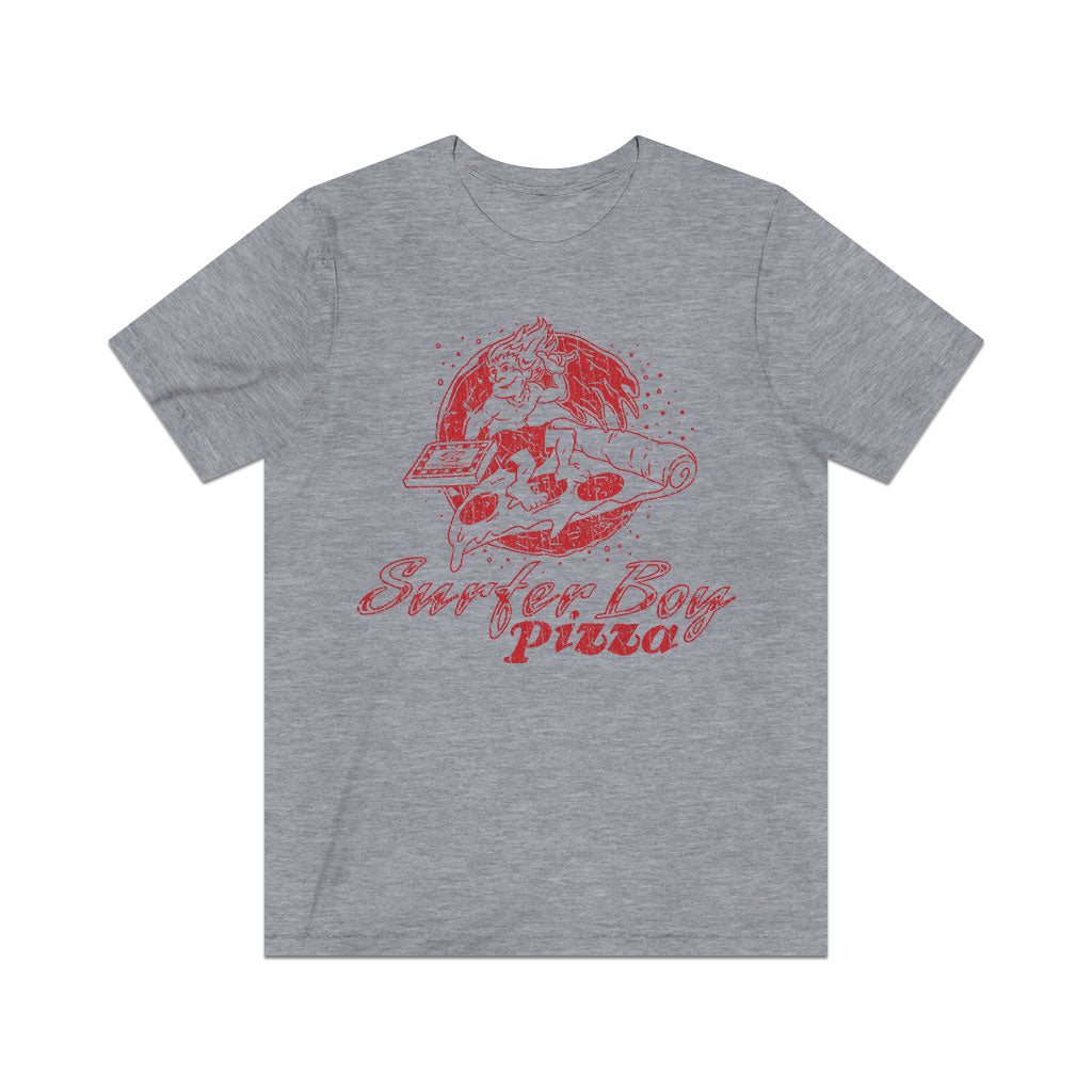 Surfer Boy Pizza 1986 F/B Vintage Men's T-Shirt