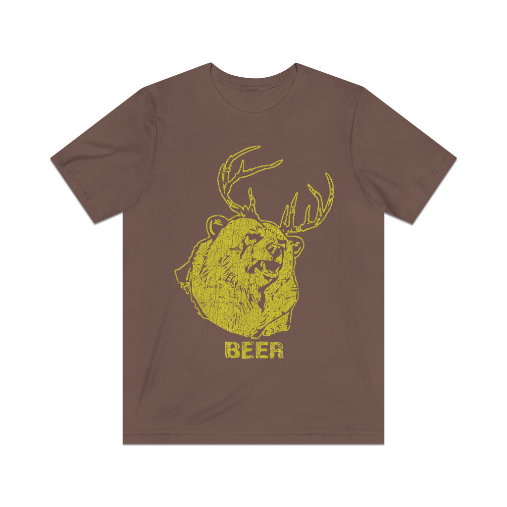 Bear + Deer = Beer 2010 Vintage Men's T-Shirt