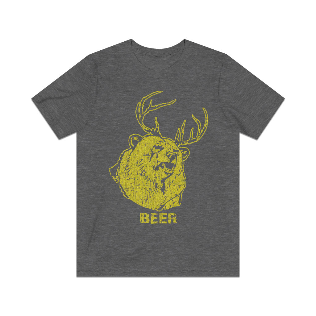 Bear + Deer = Beer 2010 Vintage Men's T-Shirt