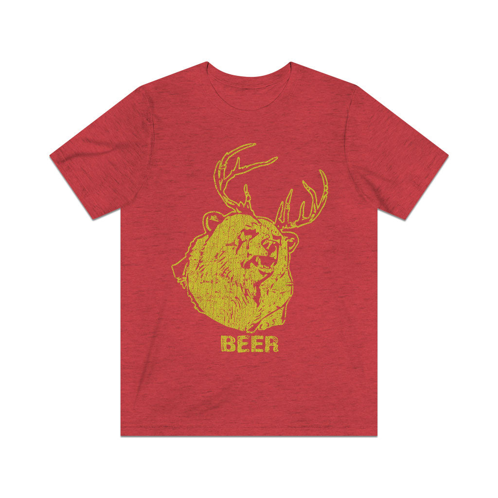 Bear + Deer = Beer 2010 Vintage Men's T-Shirt