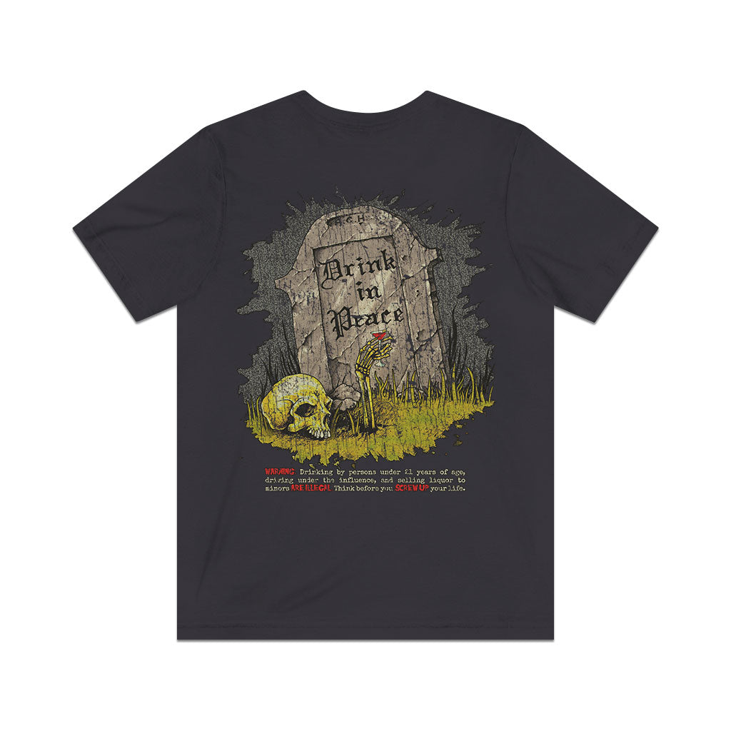 Black Death Vodka 1992 F/B Vintage Men's T-Shirt
