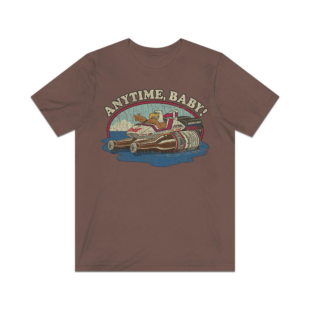 Anytime, Baby! Eagle Outboard Racing 1986 Vintage Men's T-Shirt