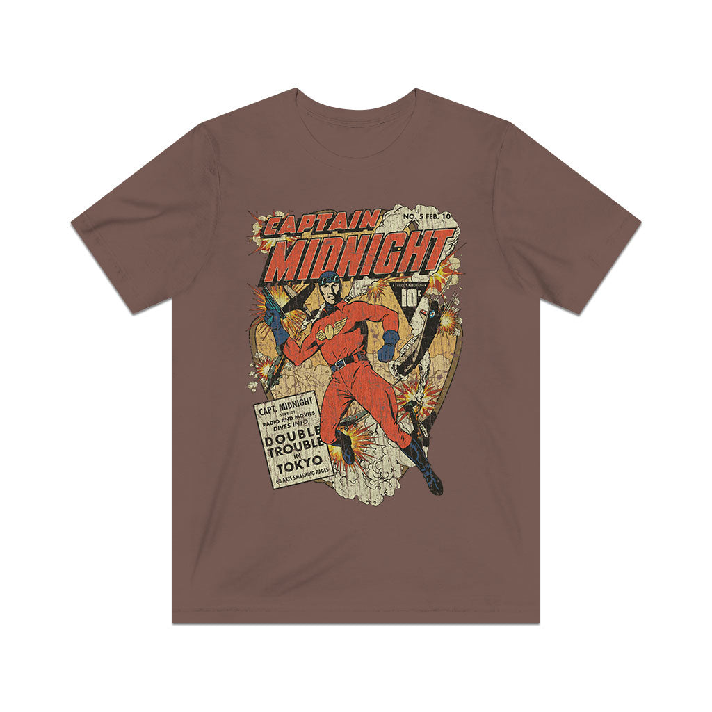 Captain Midnight 5 Double Trouble in Tokyo 1943 Vintage Men's T-Shirt