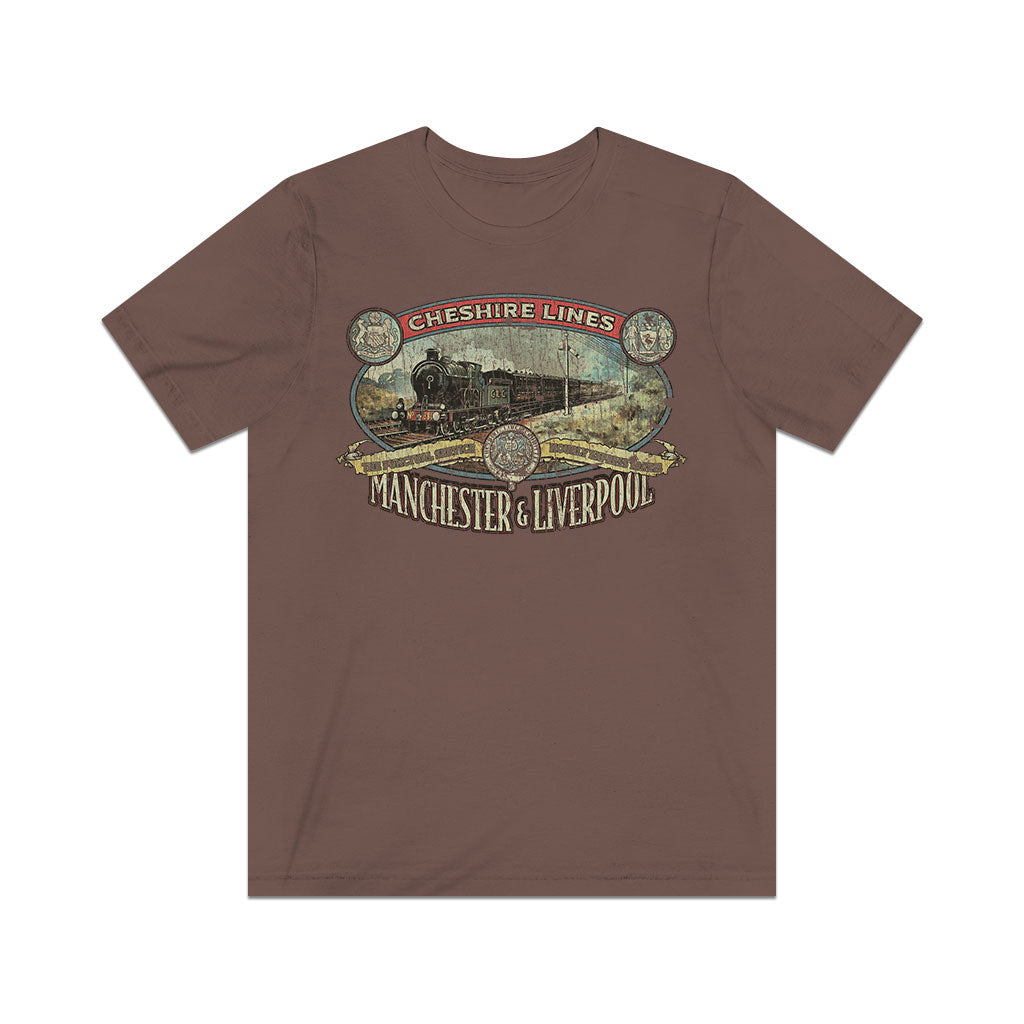 Cheshire Lines Railroad 1863 Vintage Men's T-Shirt