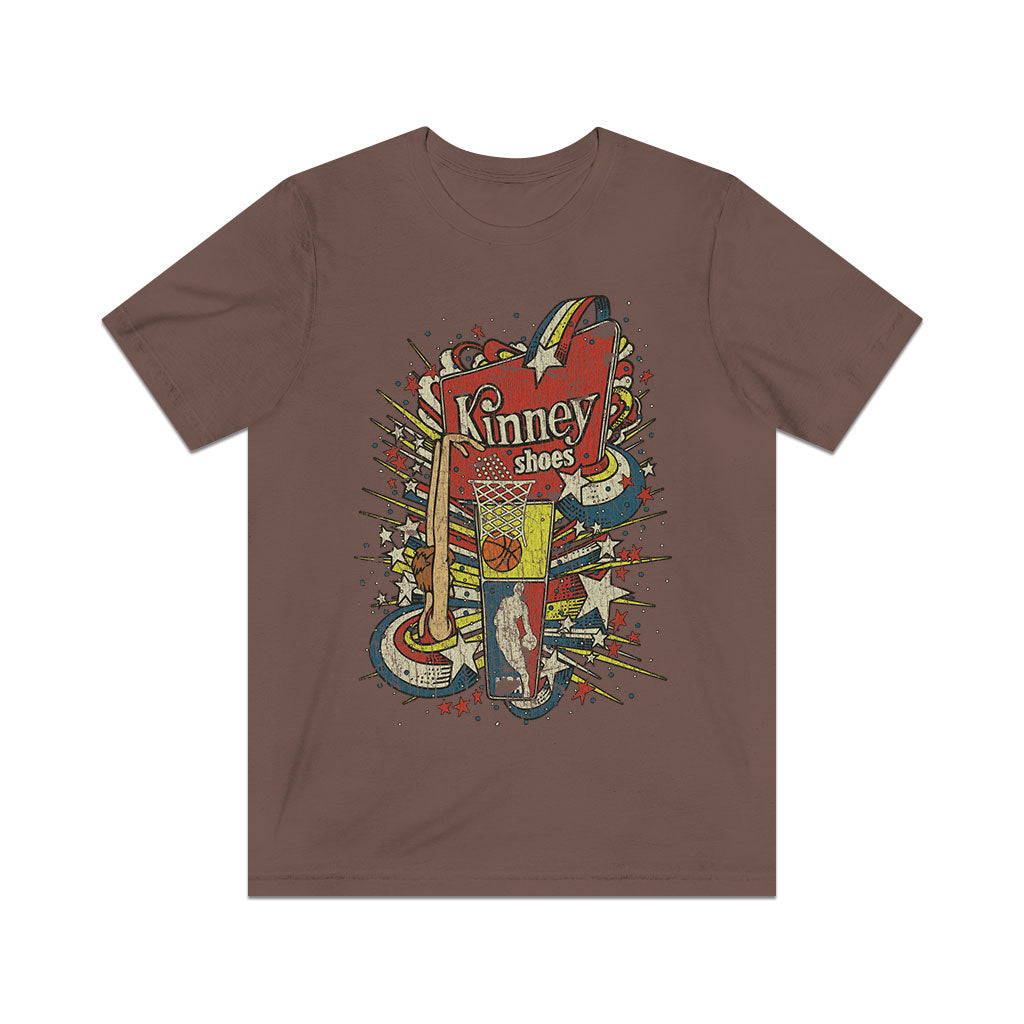 Kinney Basketball Shoes - Caucasian 1977 Vintage Men's T-Shirt
