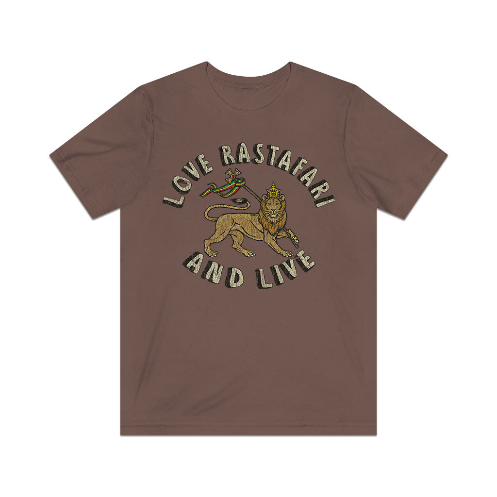 Love Rastafari And Live 1971 Vintage Men's T-Shirt