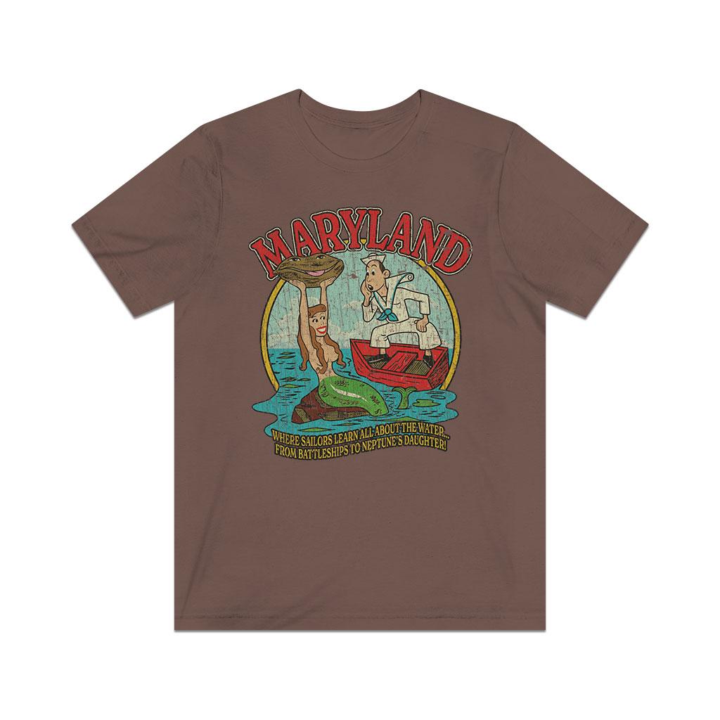 Maryland - Where Sailors Learn All About The Water 1961 Vintage Men's T-Shirt