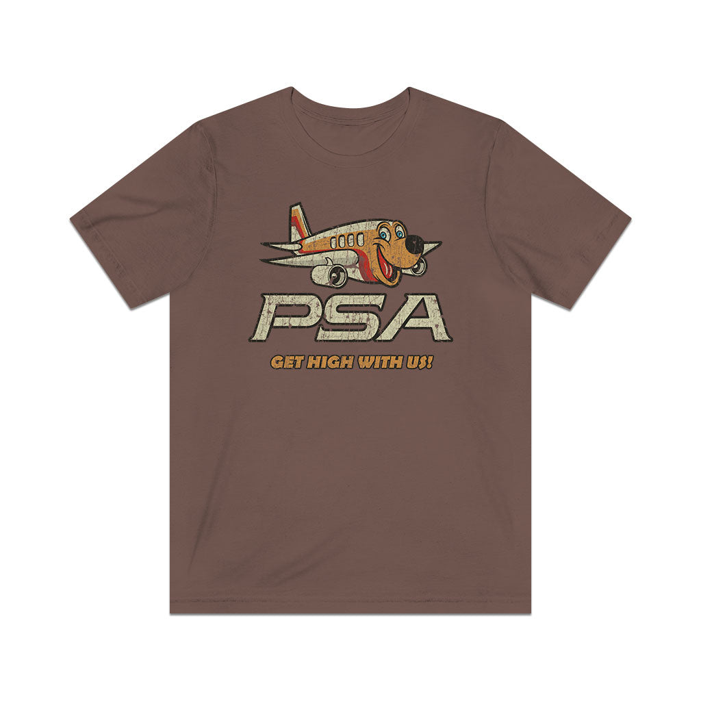Pacific Southwest Airlines (PSA) 1982 Vintage Men's T-Shirt