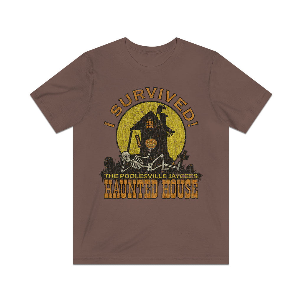Poolesville Haunted House Survivor 1980 Vintage Men's T-Shirt