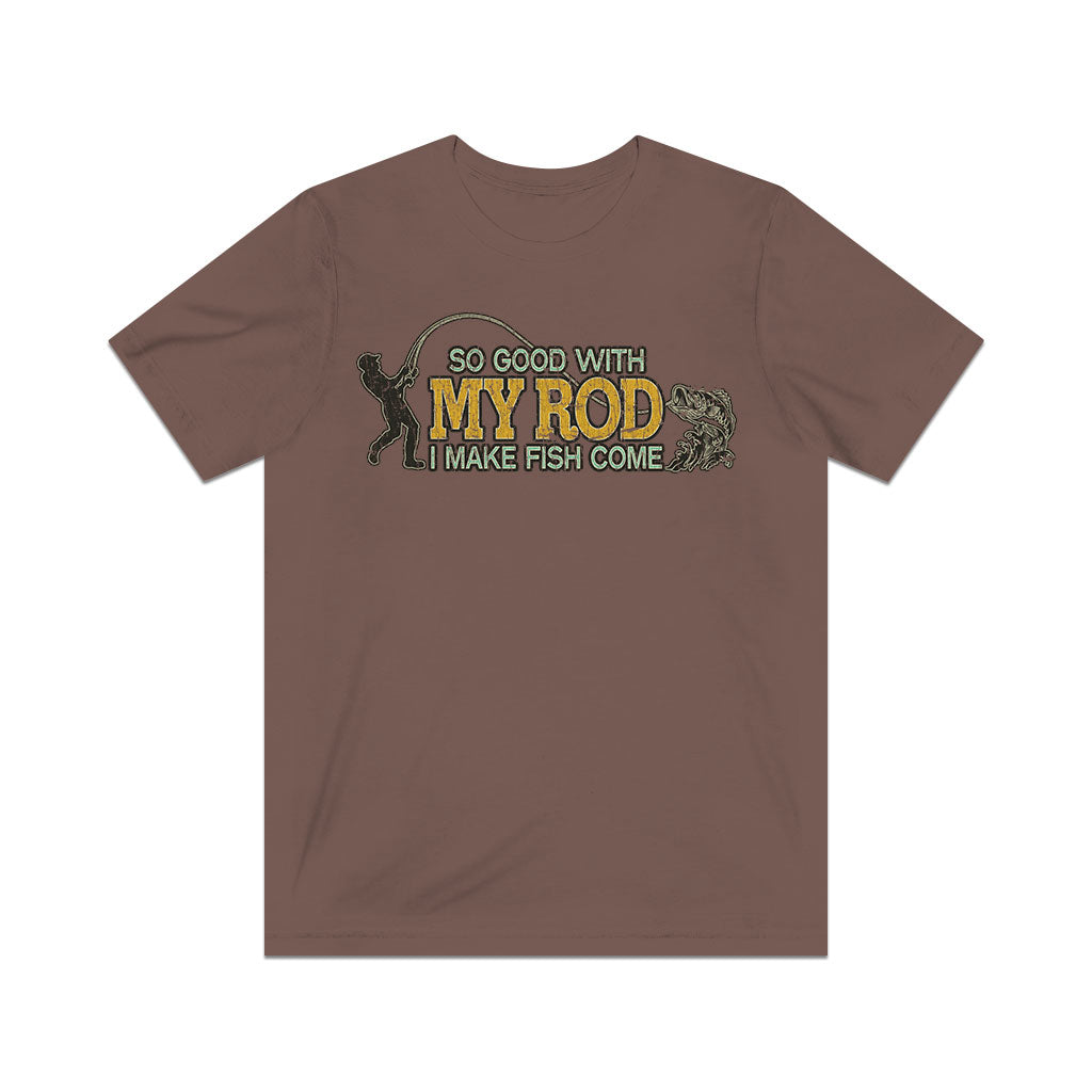 So Good With My Rod I Make Fish Come 1985 Vintage Men's T-Shirt