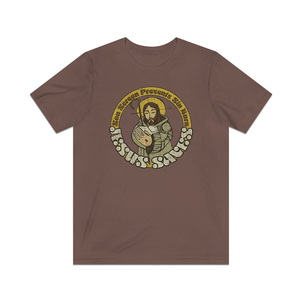 Son Screen Prevents Sin Burn 1987 Vintage Men's T-Shirt