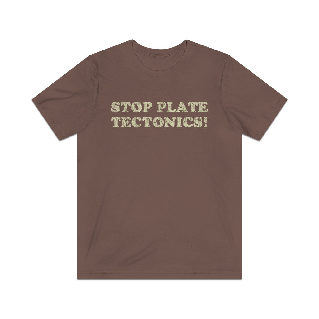 Stop Plate Tectonics 1991 Vintage Men's T-Shirt