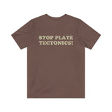 Stop Plate Tectonics 1991 Vintage Men's T-Shirt