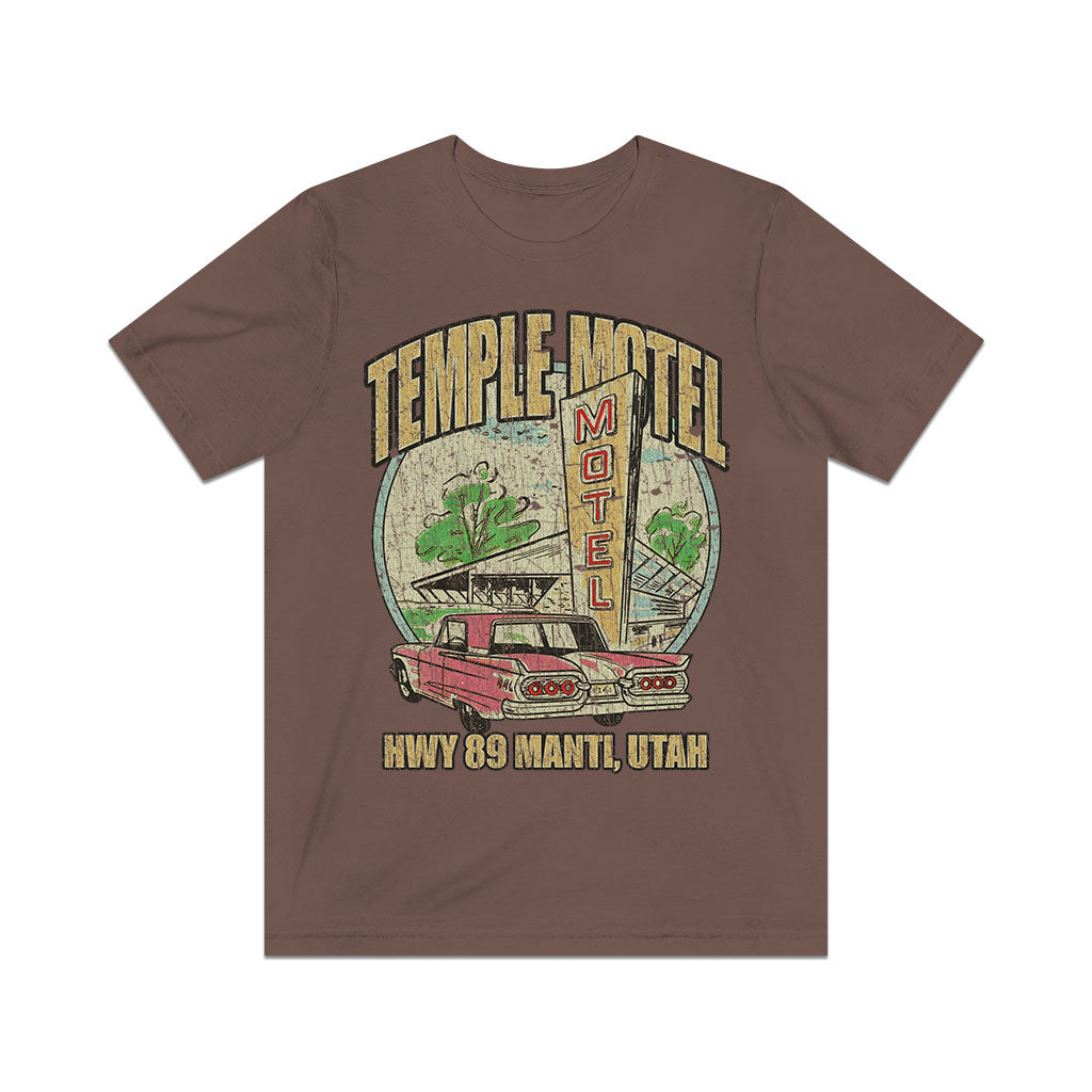 Temple Motel Manti, Utah 1959 Vintage Men's T-Shirt