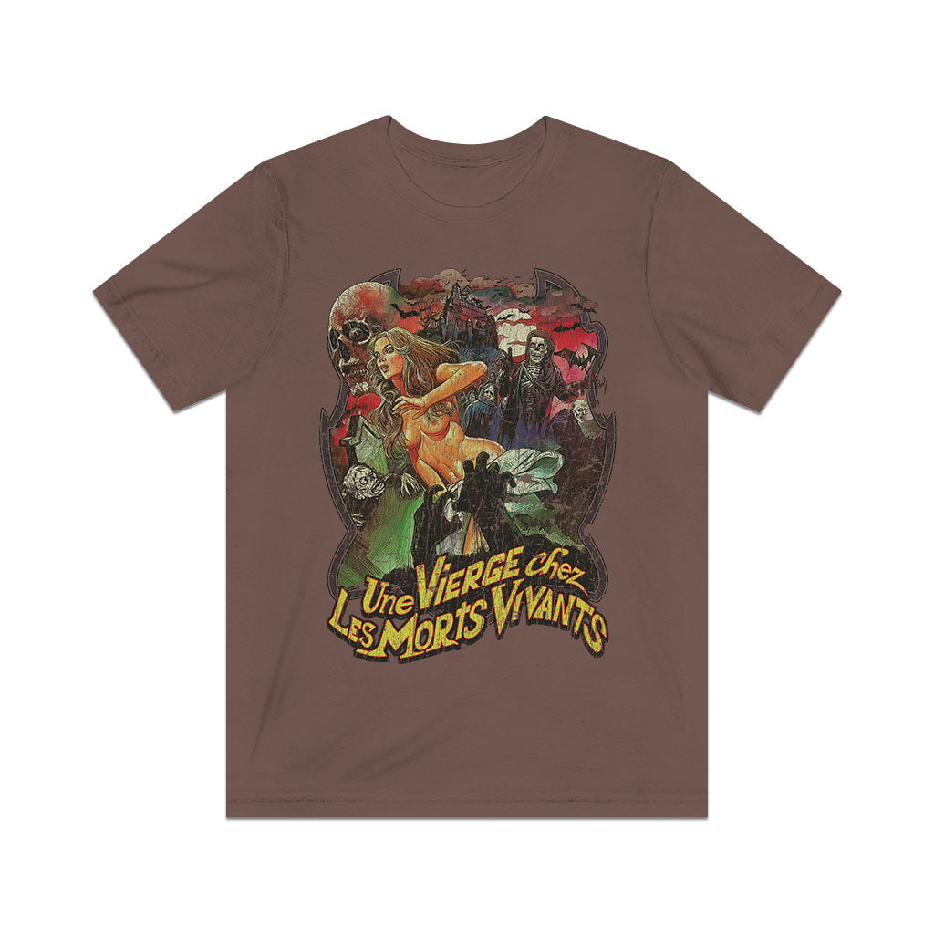 Une Vierge Chez Les Morts-Vivants 1973 Vintage Men's T-Shirt