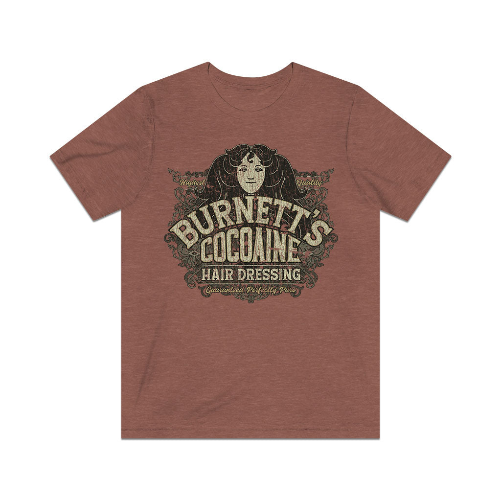 Burnett's Cocoaine Hair Dressing 1857 Vintage Men’s T-Shirt