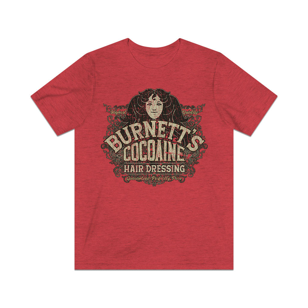 Burnett's Cocoaine Hair Dressing 1857 Vintage Men’s T-Shirt