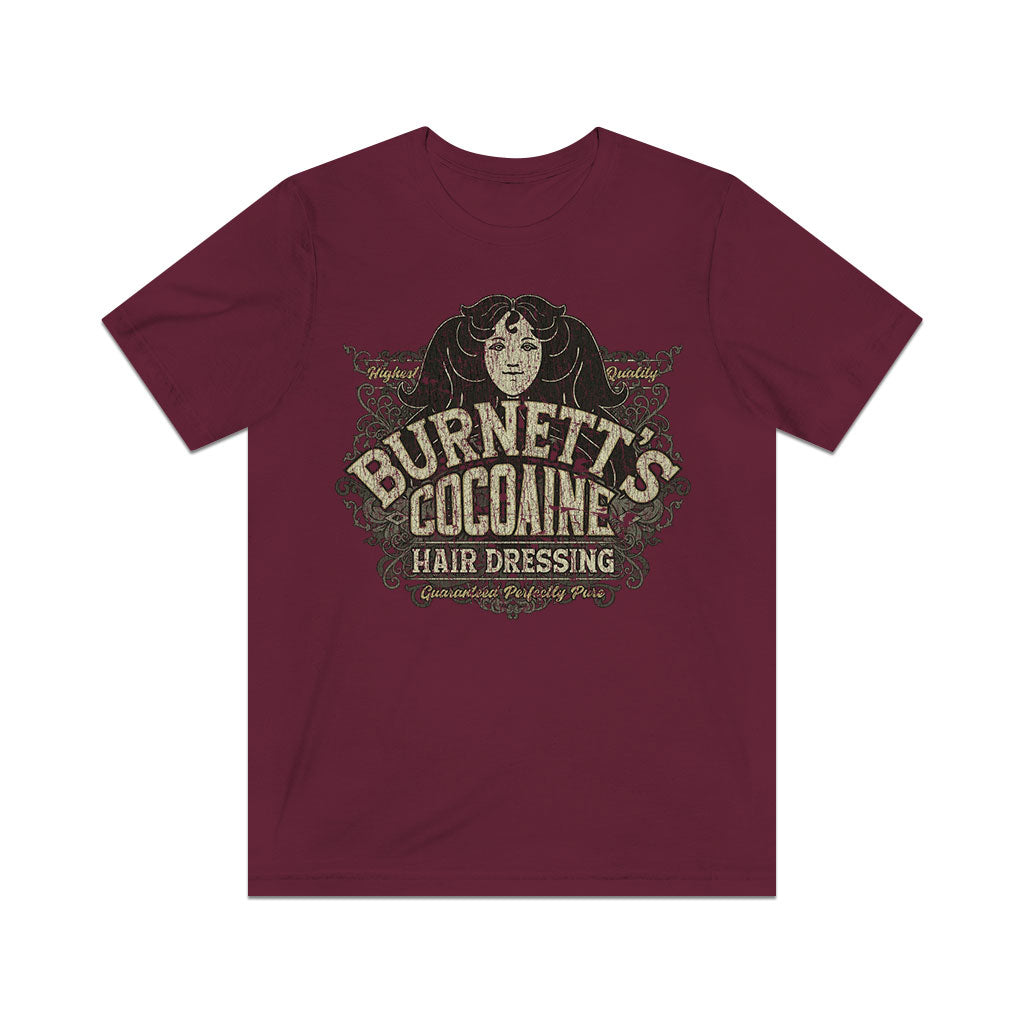 Burnett's Cocoaine Hair Dressing 1857 Vintage Men’s T-Shirt