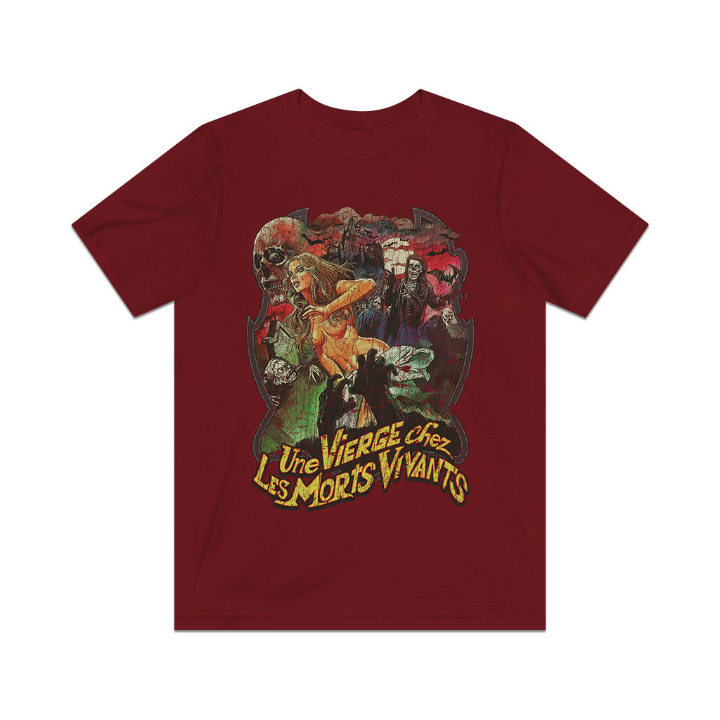 Une Vierge Chez Les Morts-Vivants 1973 Vintage Men's T-Shirt