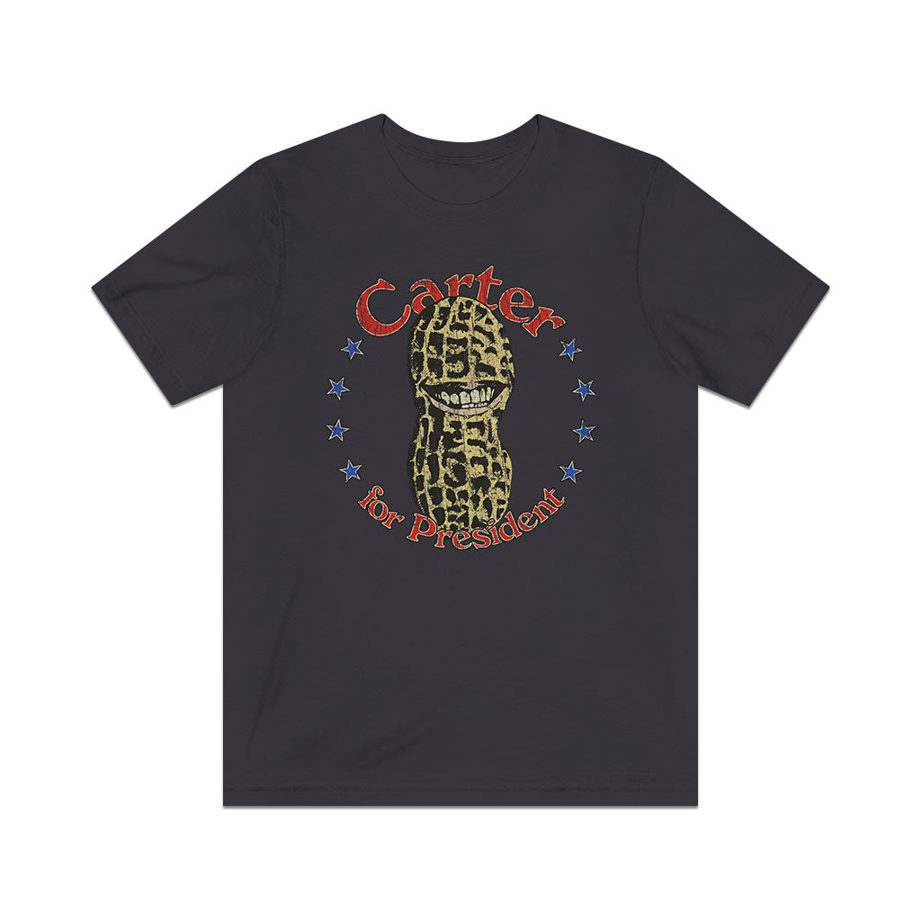 Carter For President Smiling Peanut 1976 Vintage Men's T-Shirt