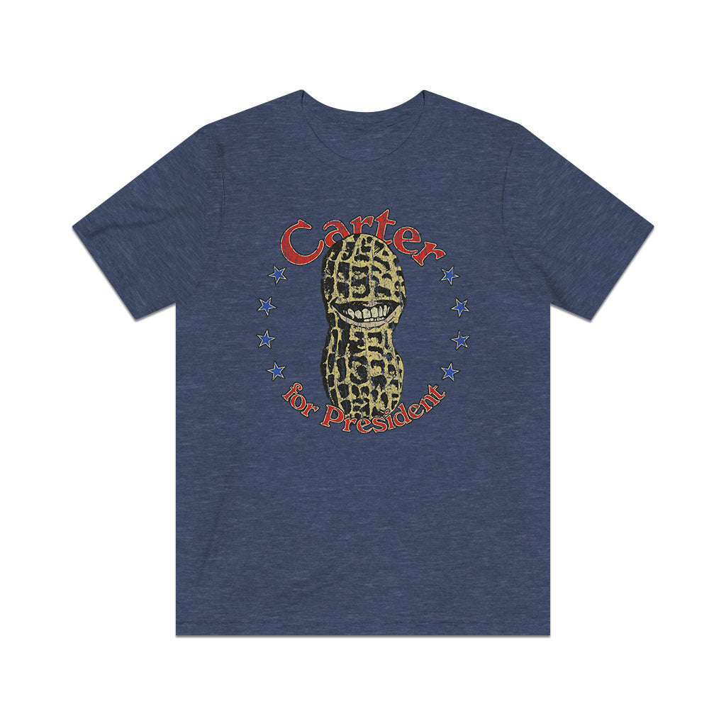 Carter For President Smiling Peanut 1976 Vintage Men's T-Shirt