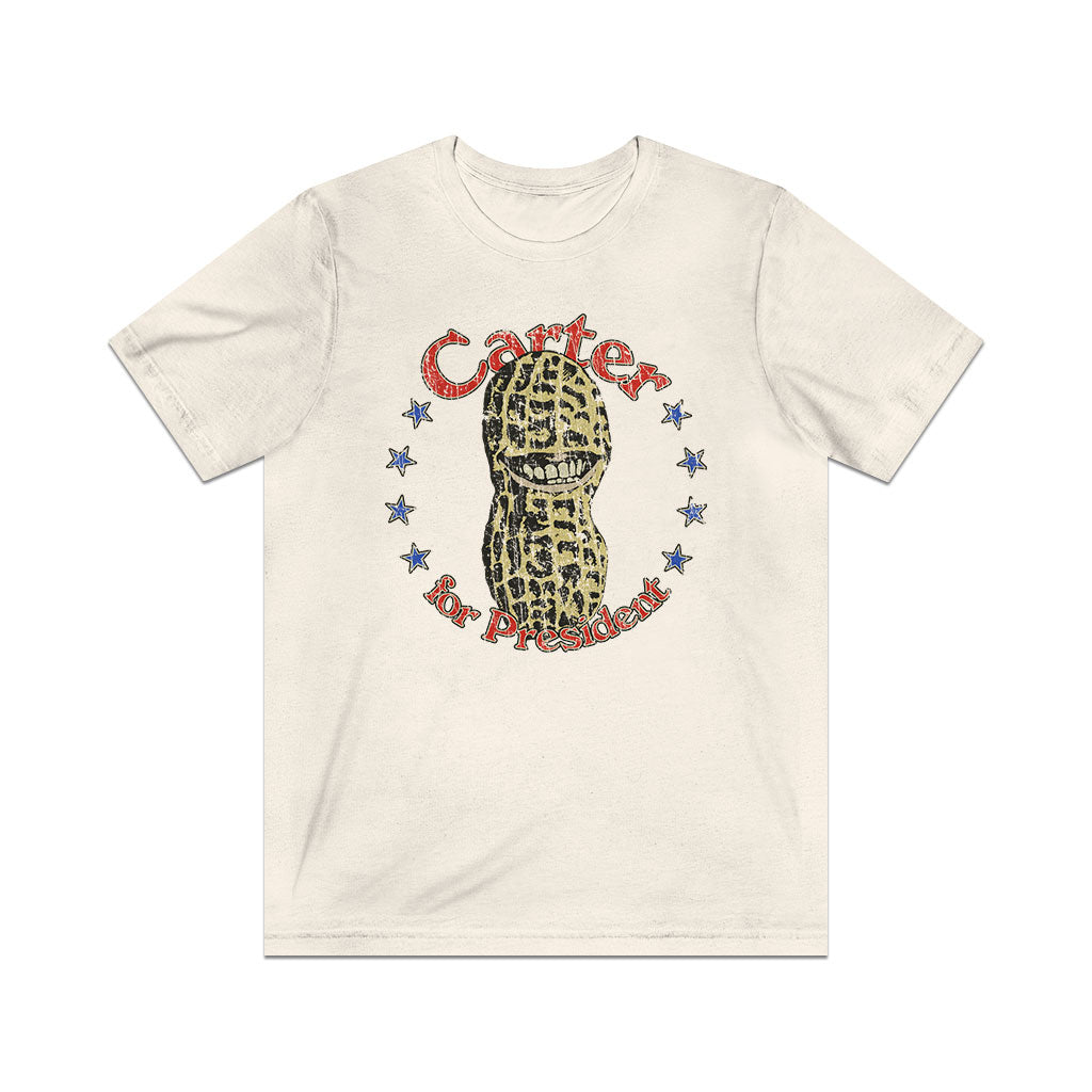 Carter For President Smiling Peanut 1976 Vintage Men's T-Shirt