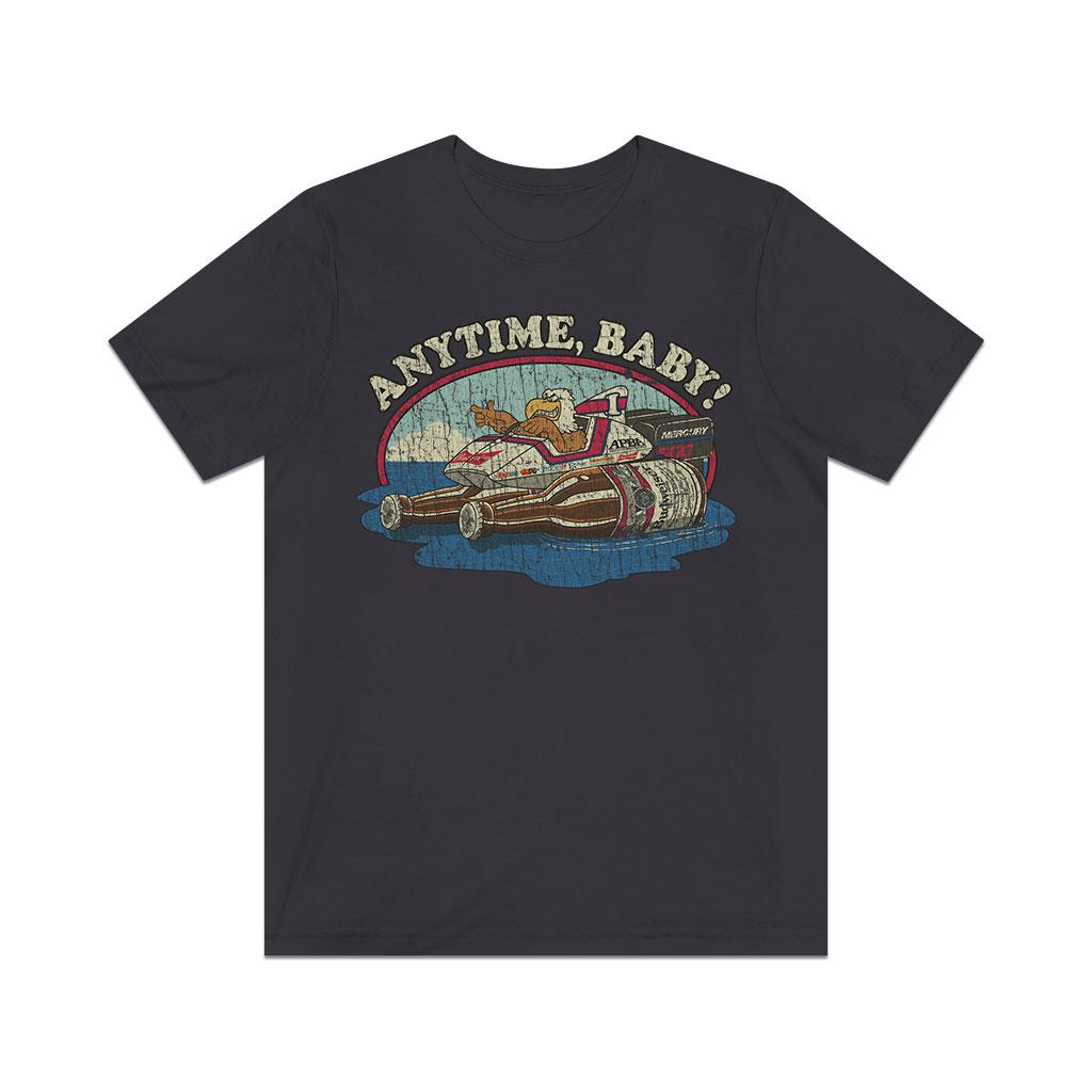 Anytime, Baby! Eagle Outboard Racing 1986 Vintage Men's T-Shirt