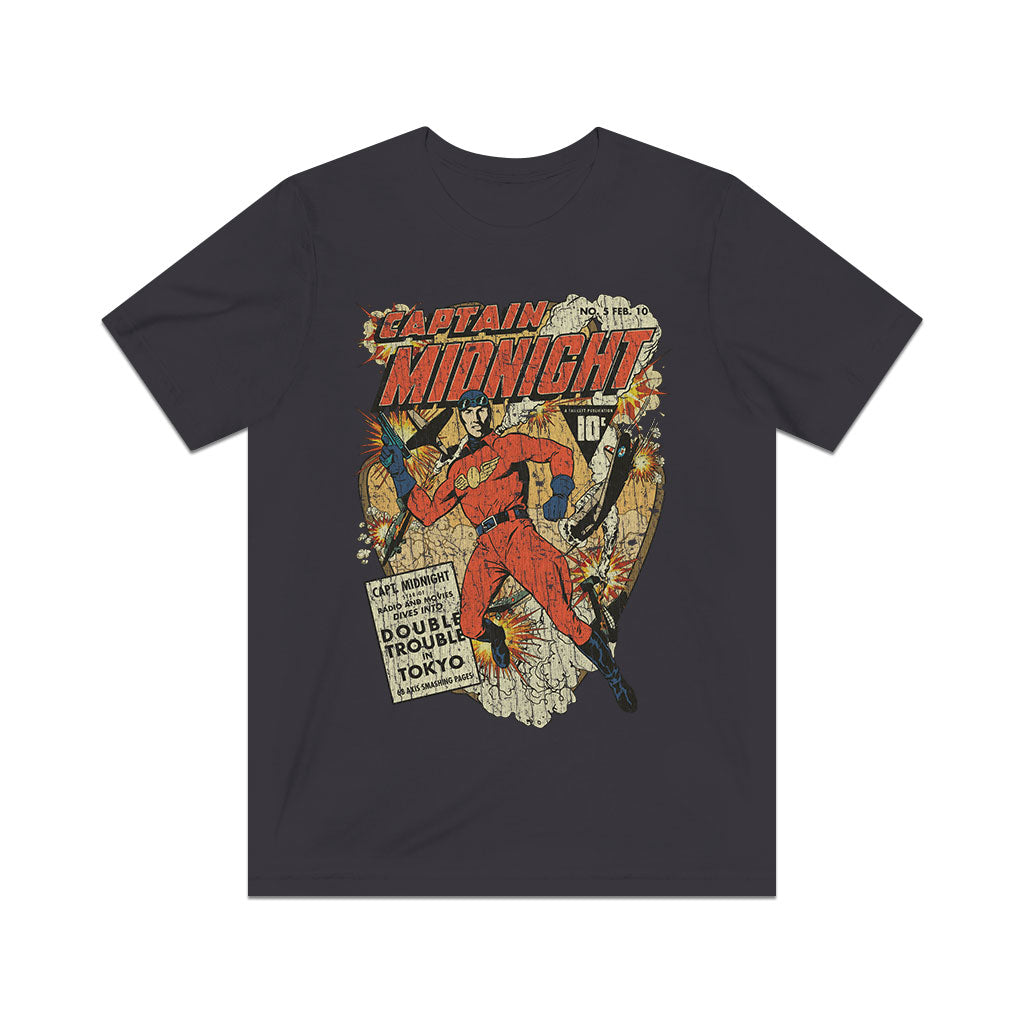 Captain Midnight 5 Double Trouble in Tokyo 1943 Vintage Men's T-Shirt