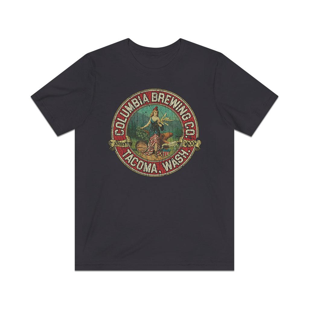 Columbia Brewing Company Tacoma 1900 Vintage Men’s T-shirt