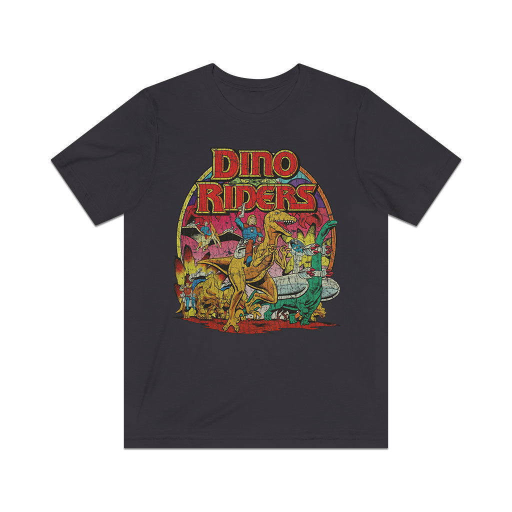 Dino-Riders The Adventure Begins 1988 Vintage Men's T-Shirt