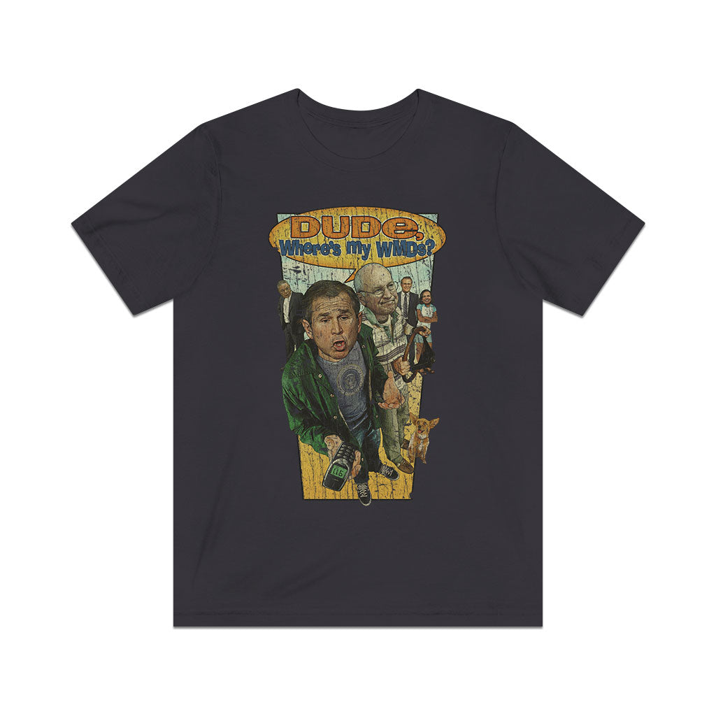 Dude, Where's My WMDs 2002 Vintage Men's T-Shirt