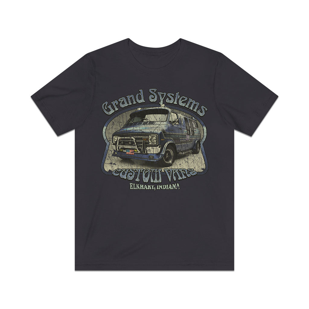 Grand Systems Blue Diamond Van 1977 Vintage Men's T-Shirt