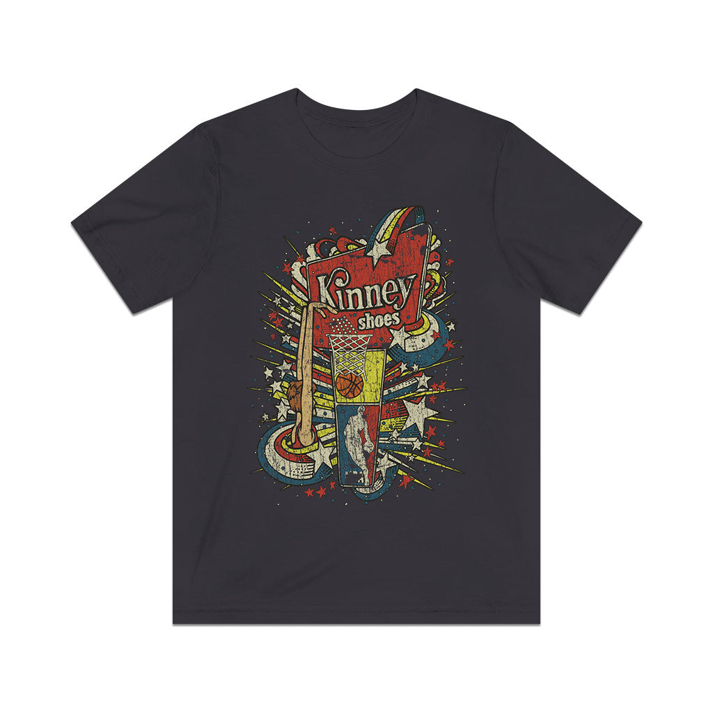 Kinney Basketball Shoes - Caucasian 1977 Vintage Men's T-Shirt