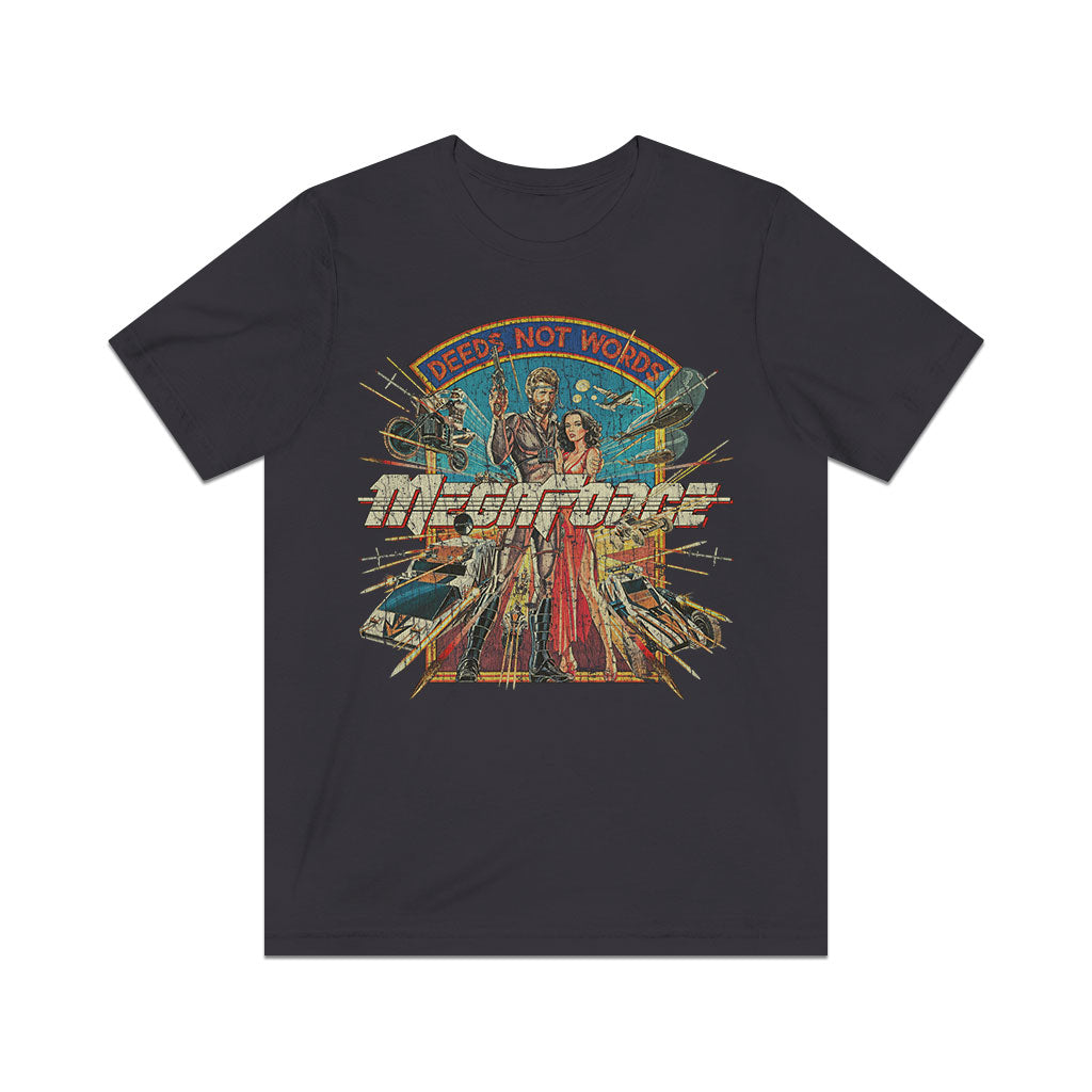 MegaForce Deeds Not Words 1982 Vintage Men's T-Shirt
