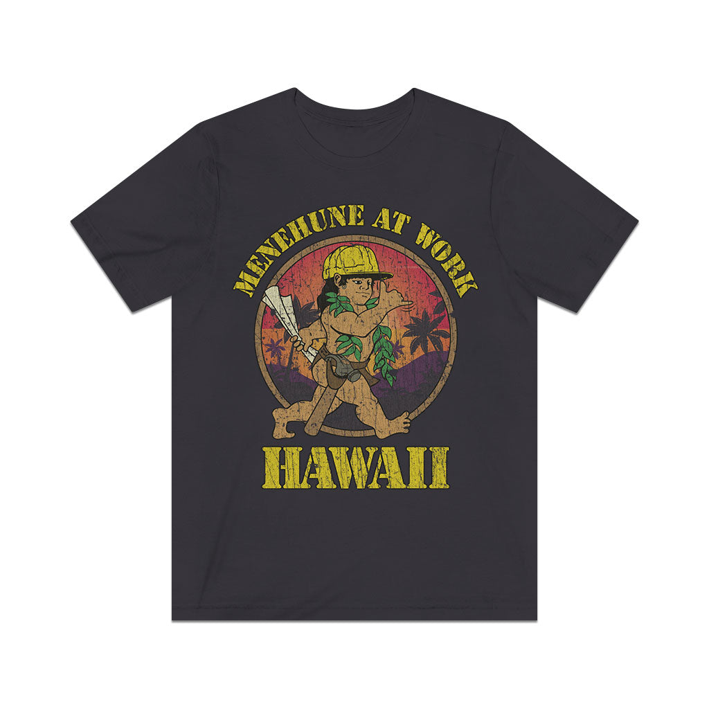 Menehune at Work 1986 Vintage Men's T-Shirt