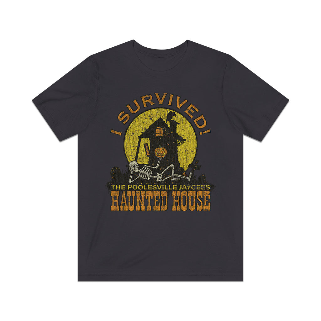 Poolesville Haunted House Survivor 1980 Vintage Men's T-Shirt