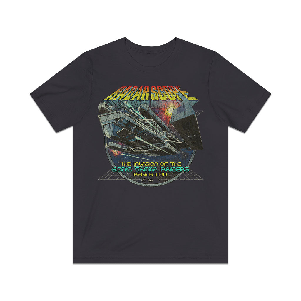 Radar Scope Sonic Gamma Raiders 1980 Vintage Men's T-Shirt