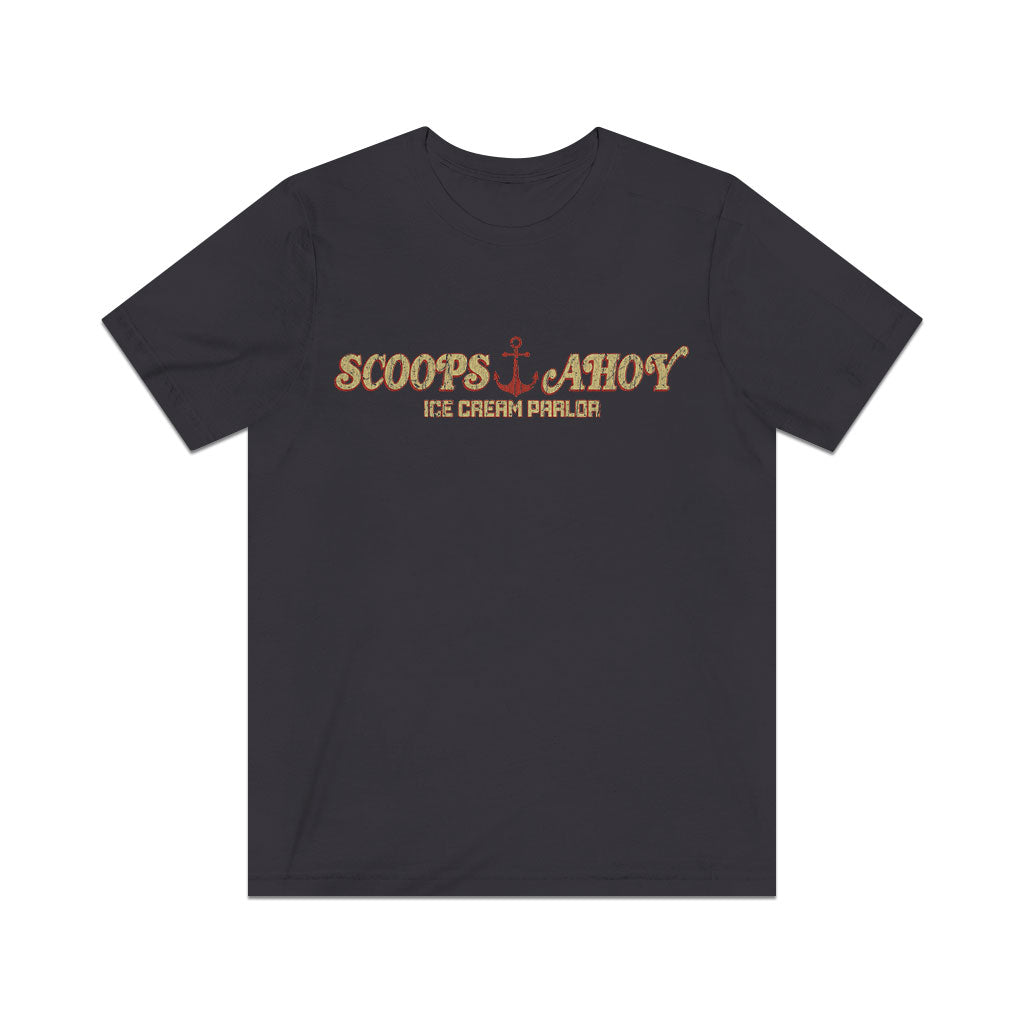 Scoops Ahoy Ice Cream Parlor 1985 Vintage Men's T-Shirt
