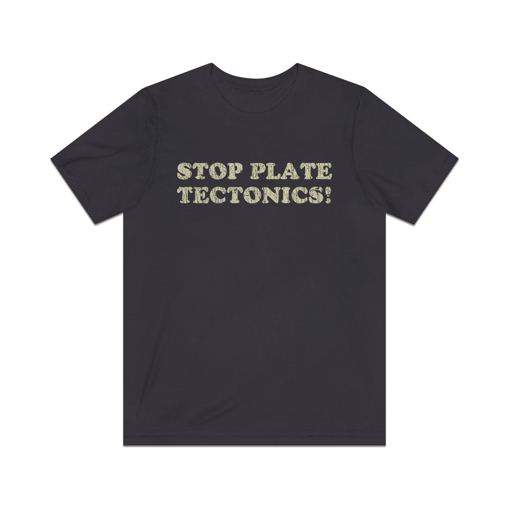 Stop Plate Tectonics 1991 Vintage Men's T-Shirt