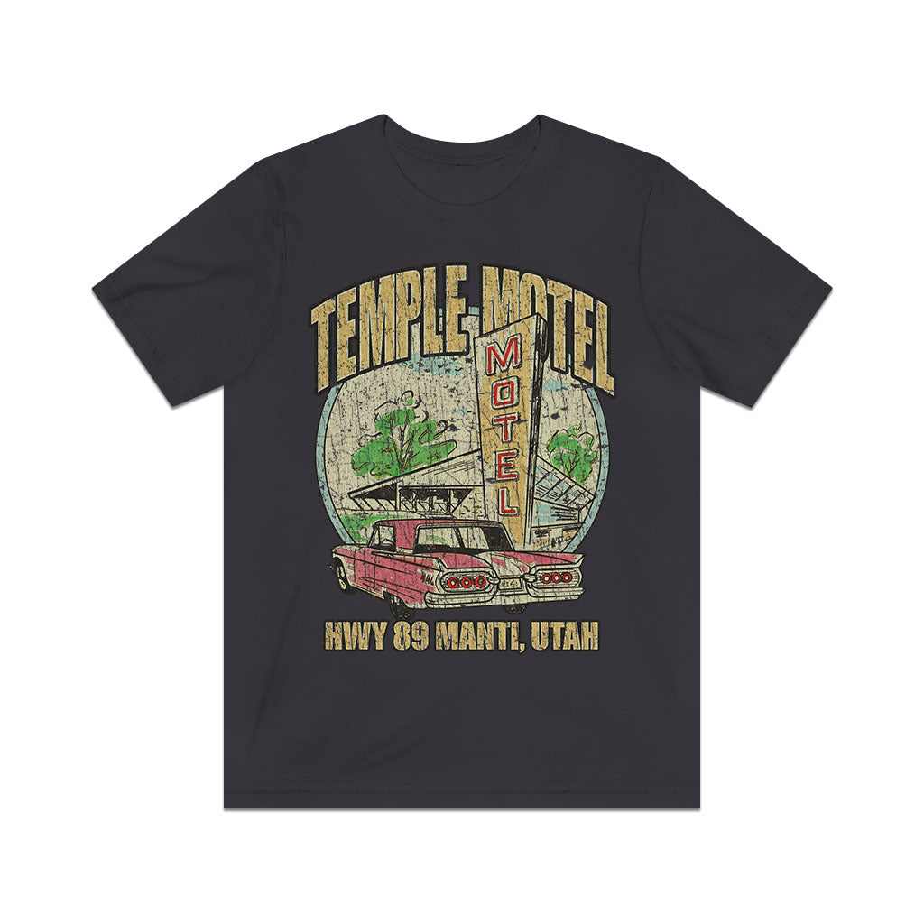 Temple Motel Manti, Utah 1959 Vintage Men's T-Shirt
