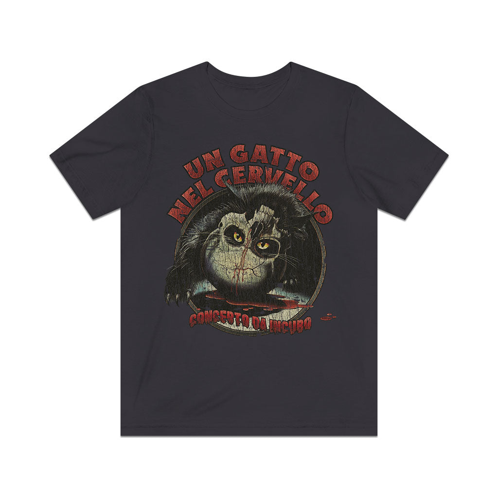 Un Gatto Nel Cervello 1990 Vintage Men's T-Shirt