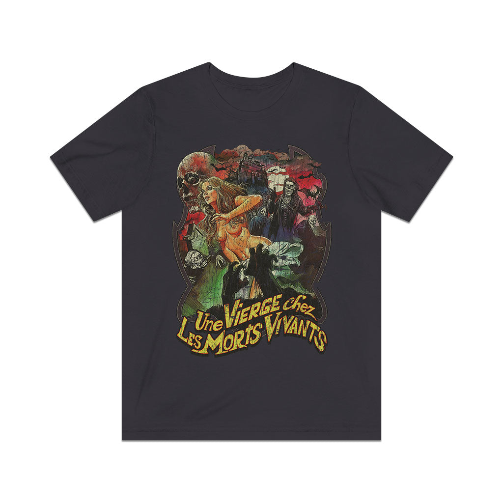 Une Vierge Chez Les Morts-Vivants 1973 Vintage Men's T-Shirt