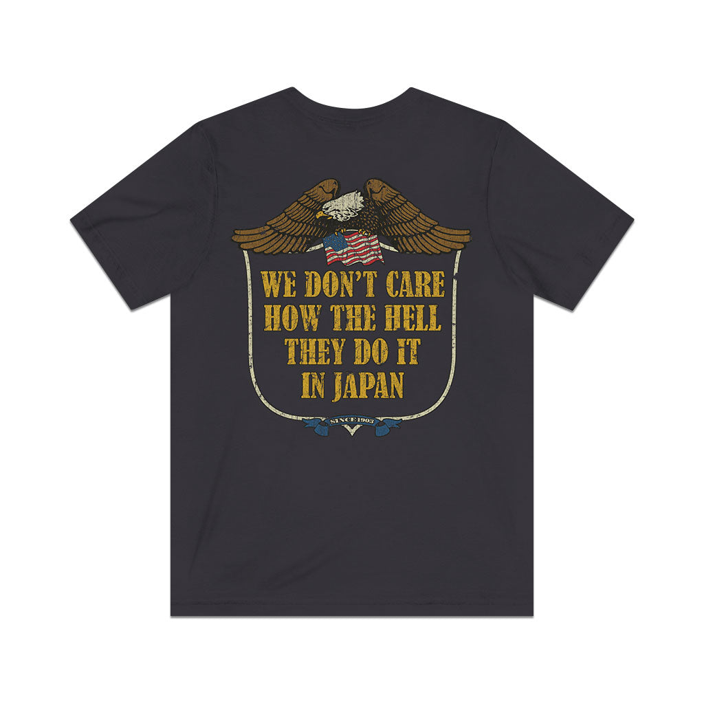 We Don’t Care How the Hell They Do It in Japan 1979 F/B Vintage Men's T-Shirt