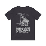 Where The Hell is Green River, Wyoming 1977 Vintage Men's T-Shirt