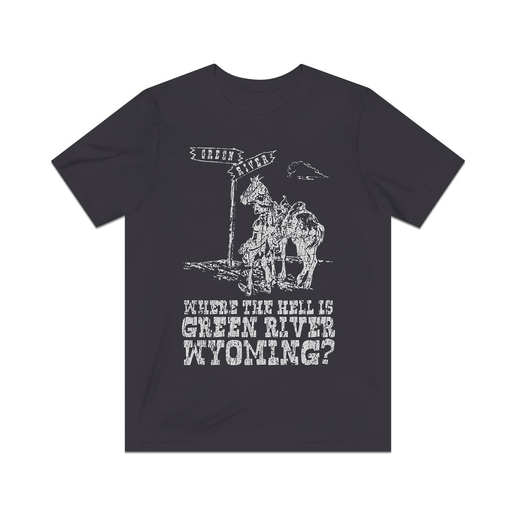 Where The Hell is Green River, Wyoming 1977 Vintage Men's T-Shirt