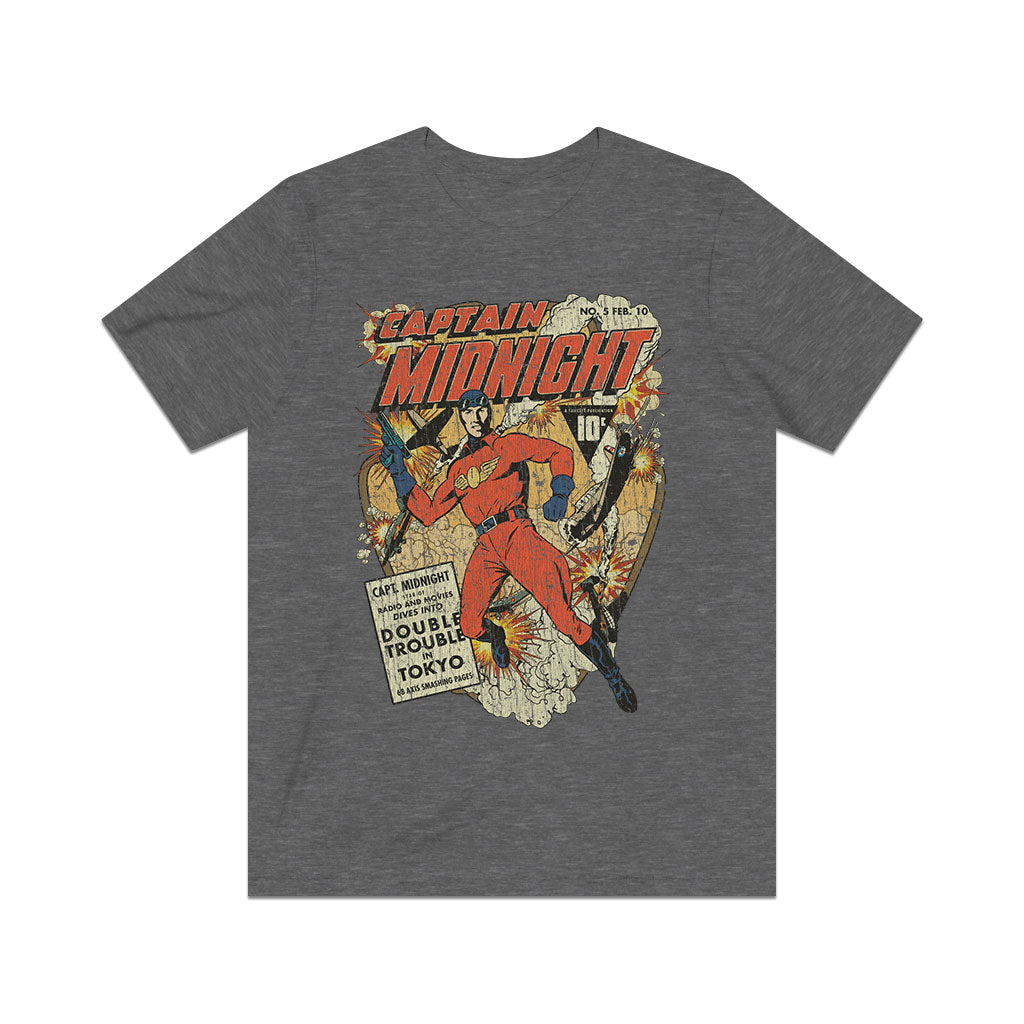Captain Midnight 5 Double Trouble in Tokyo 1943 Vintage Men's T-Shirt