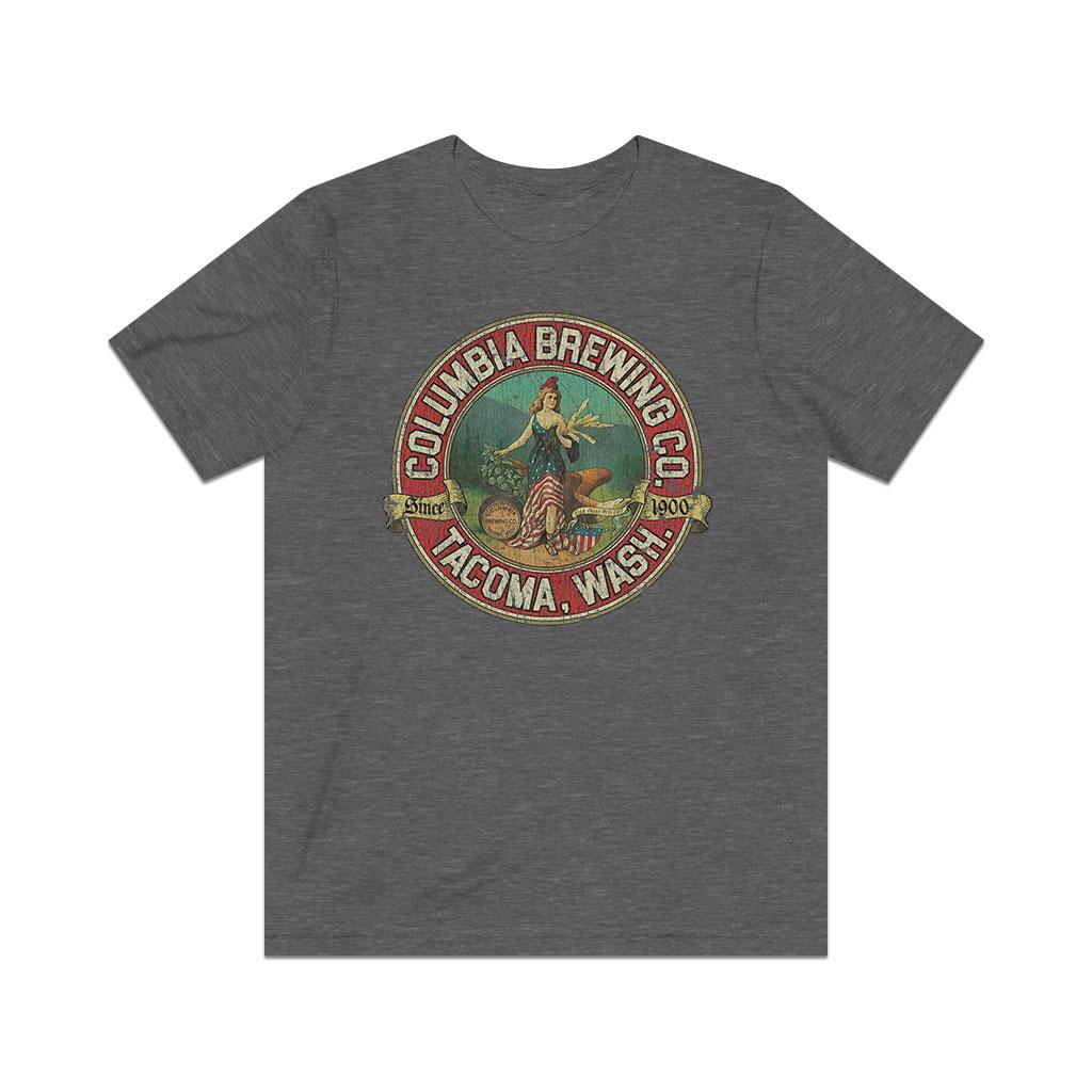 Columbia Brewing Company Tacoma 1900 Vintage Men’s T-shirt