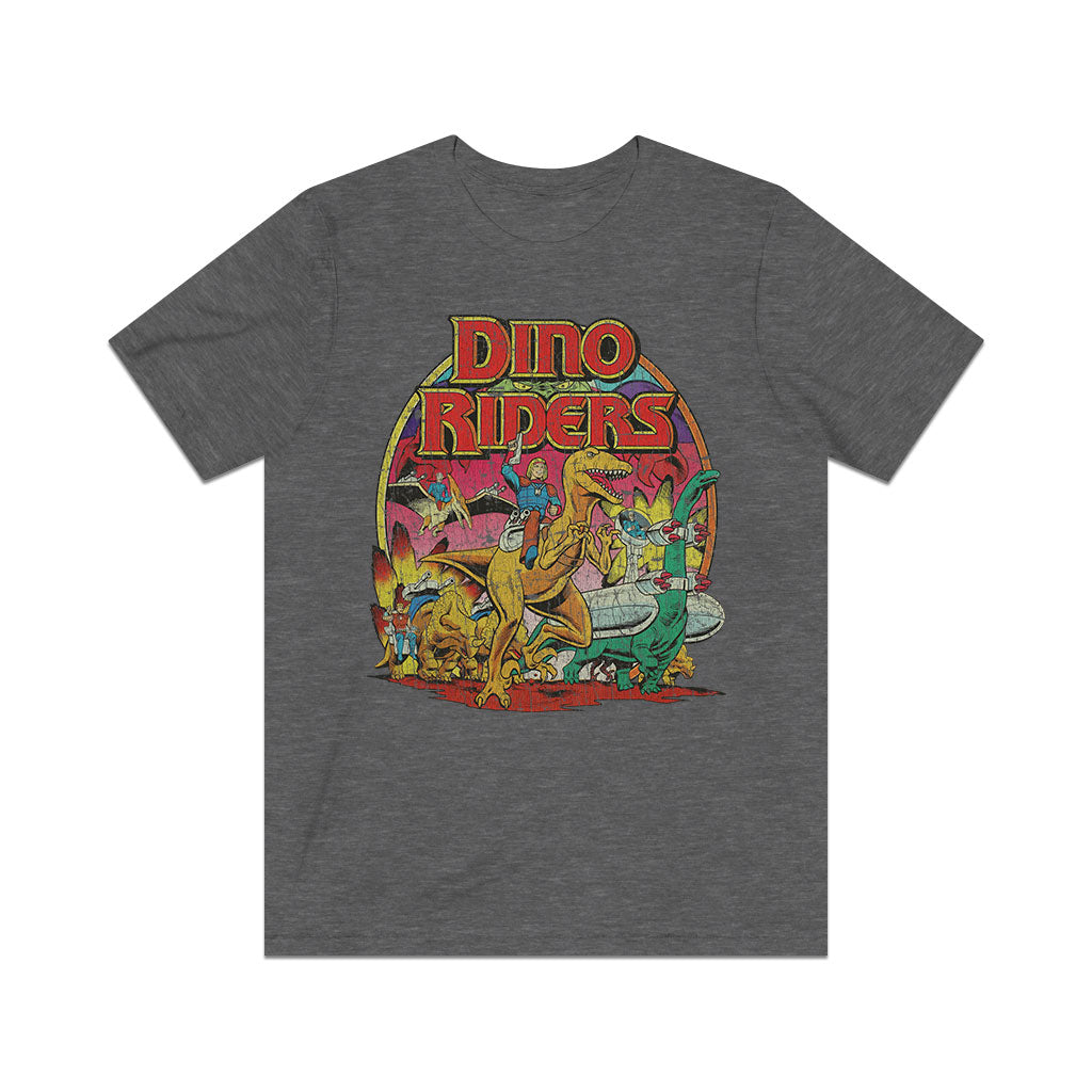 Dino-Riders The Adventure Begins 1988 Vintage Men's T-Shirt