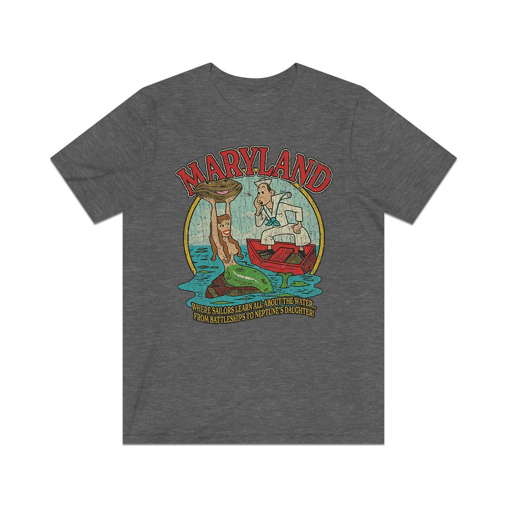 Maryland - Where Sailors Learn All About The Water 1961 Vintage Men's T-Shirt
